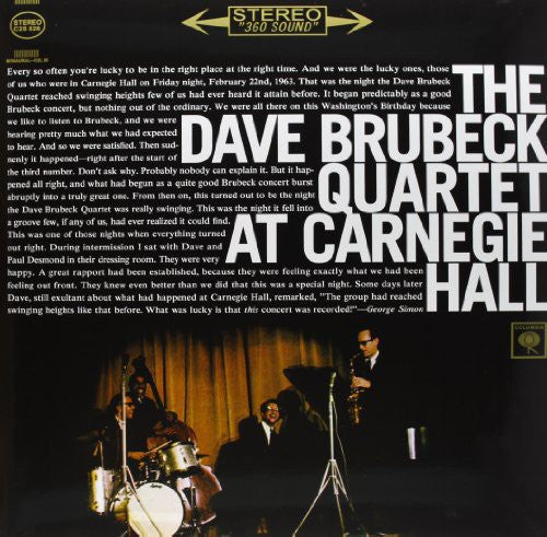 Dave Brubeck - At Carnegie Hall LP