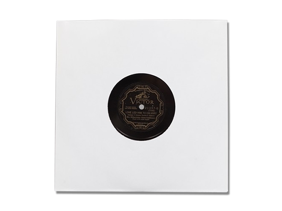 Bags Unlimited 10-Inch 78 RPM White Paper Vinyl Record Sleeves (50ct)