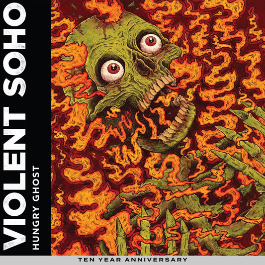 Violent Soho – Hungry Ghost - 10th Anniversary Translucent Yellow with Orange and Red Splatter 【Vinyl LP 】