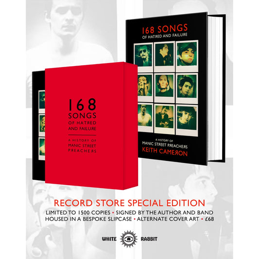 168 Songs of Hatred and Failure - A History of Manic Street Preachers: Record Store Edition Signed Hardback Book [ vinyl ]