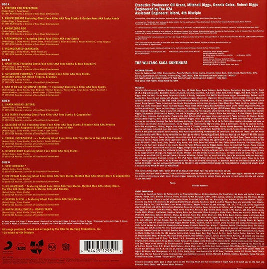 Raekwon Guest Starring: Ghostface Killah A/K/A Tony Starks - Only Built 4 Cuban Linx... (2xLP) (Mint (M)) USED