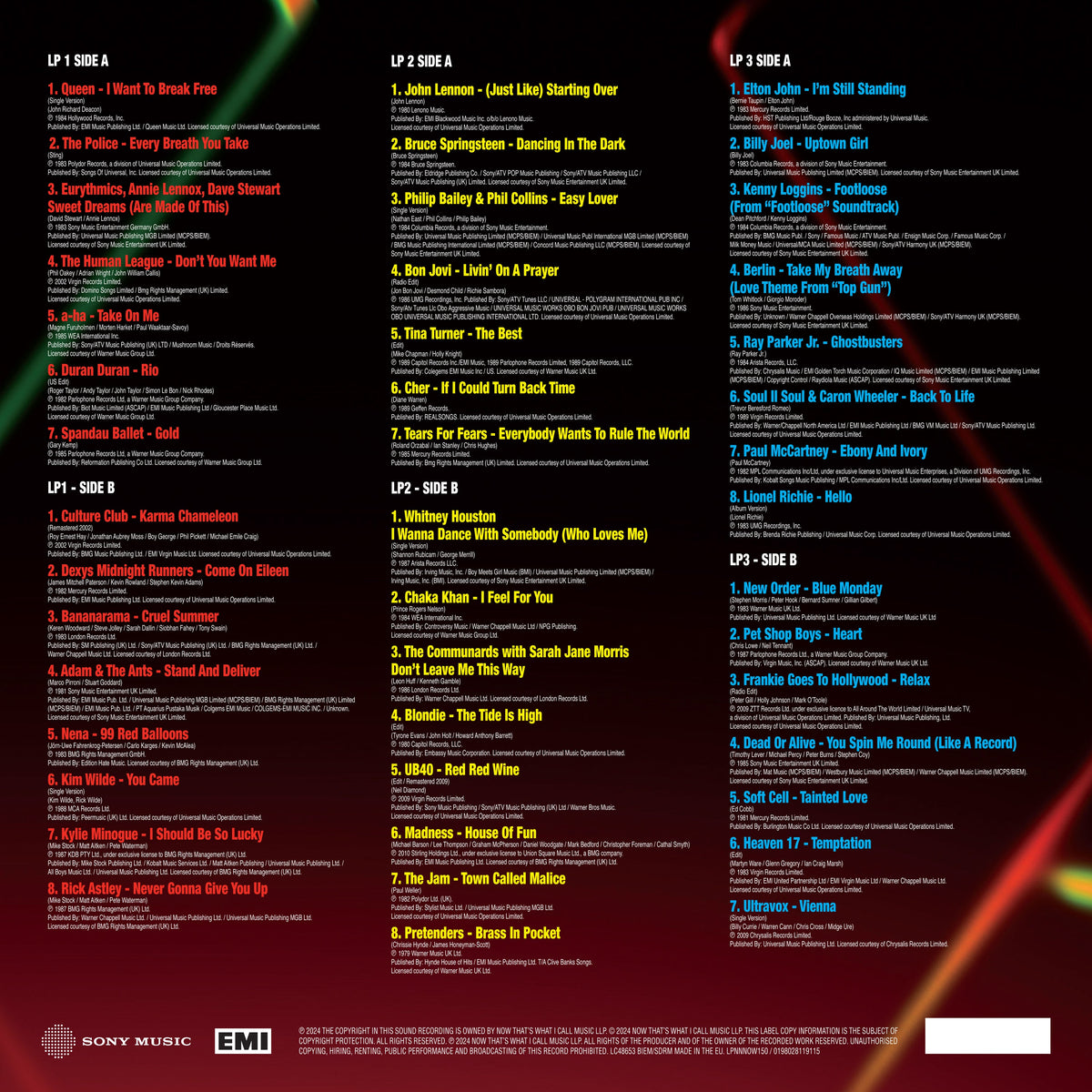 NOW That’s What I Call The 80s (3LP) [ vinyl ]
