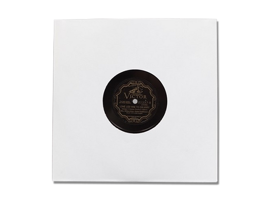 Bags Unlimited 10-Inch 78 RPM White Paper Vinyl Record Sleeves (50ct)