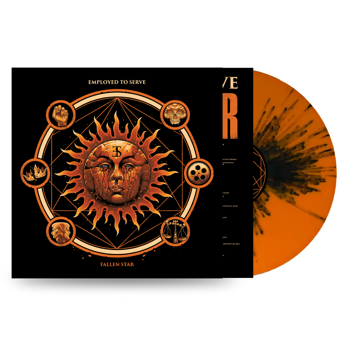 Fallen Star: Orange Base with Black Splatter Vinyl LP [ vinyl ]