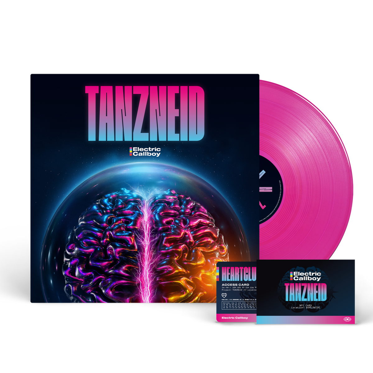 TANZNEID Ltd. Transparent Neon Pink LP & NFC-Fancard [ vinyl ]