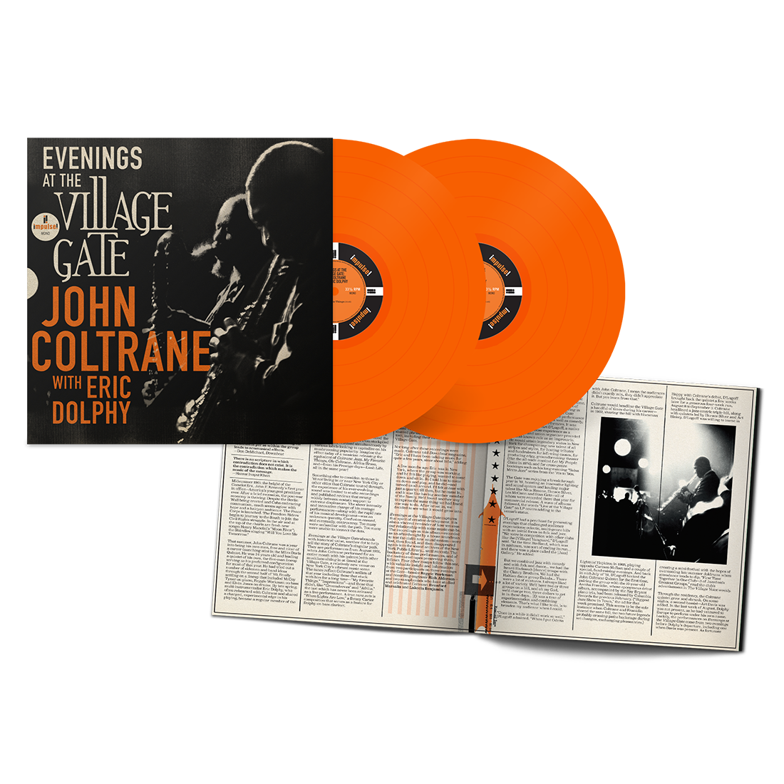 Evenings At The Village Gate - John Coltrane with Eric Dolphy: Exclusive Orange Vinyl 2LP [ vinyl ]