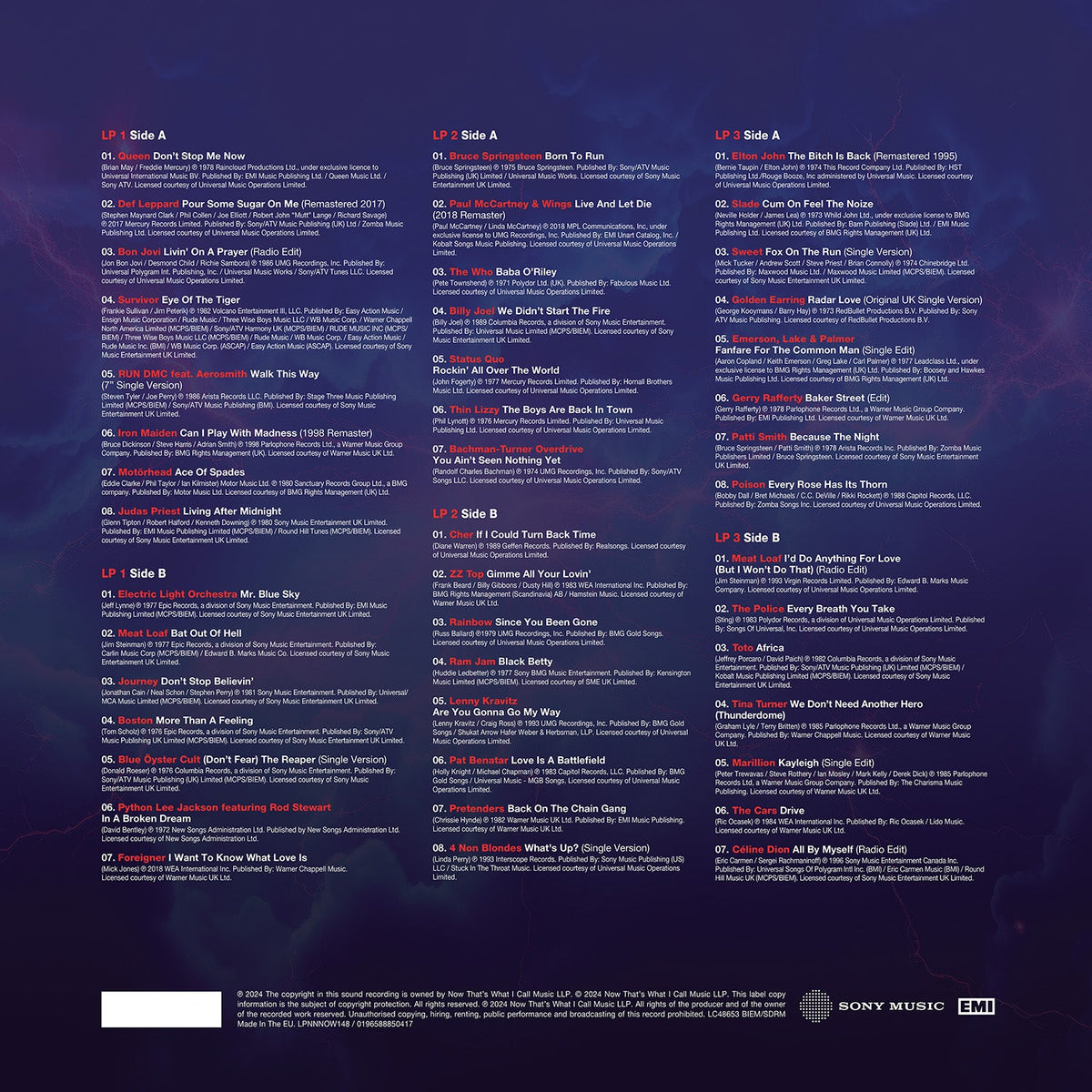 NOW That's What I Call Rock Anthems (3LP) [ vinyl ]