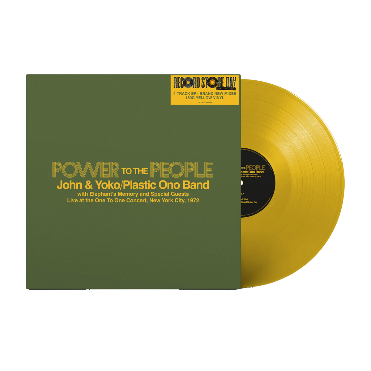Power To The People - Live at the One To One Concert, New York City, 1972 (RSD25): Yellow Vinyl LP [ vinyl ]