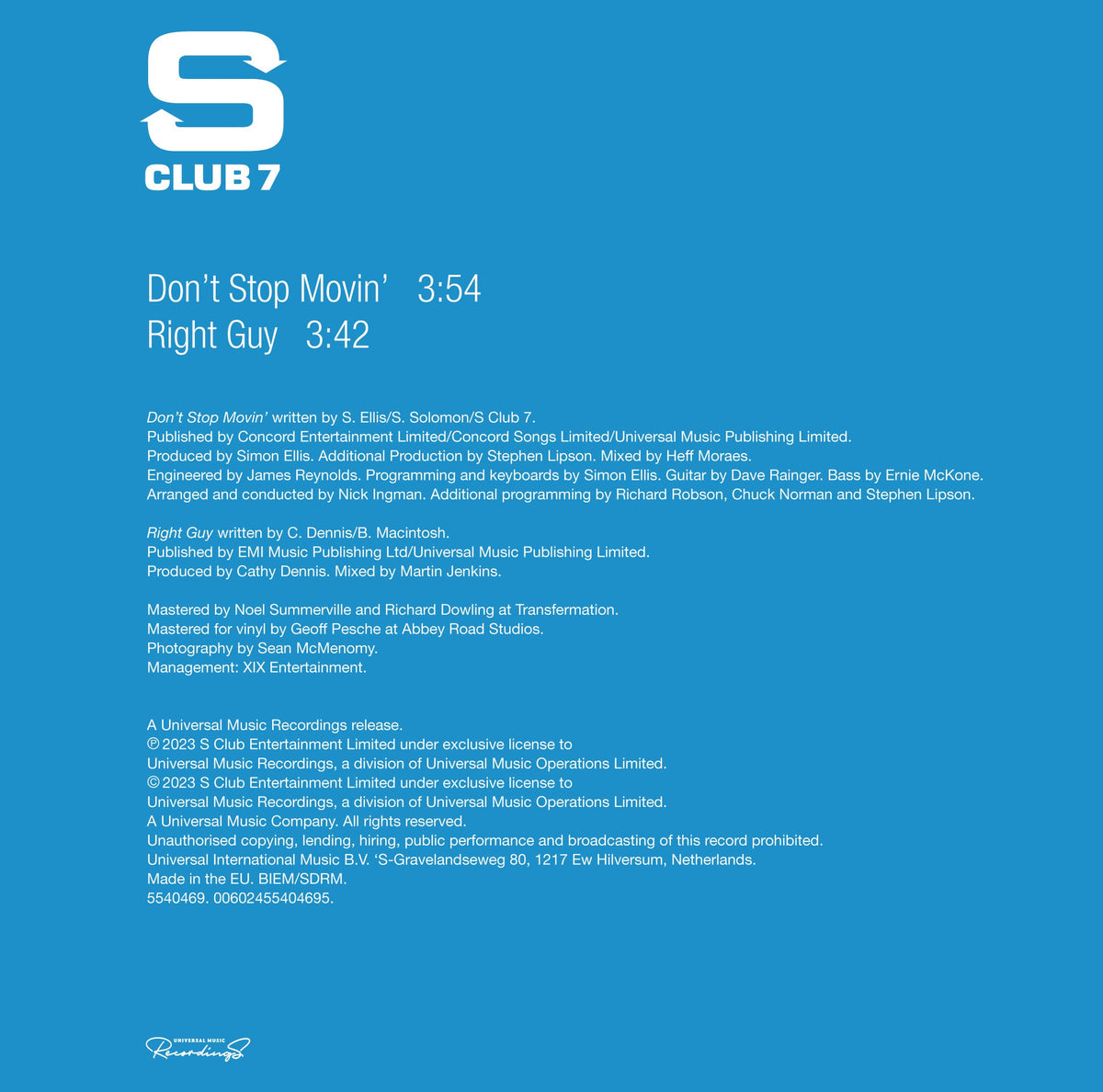 Don't Stop Movin' (D2C Exclusive 7”) [ vinyl ]