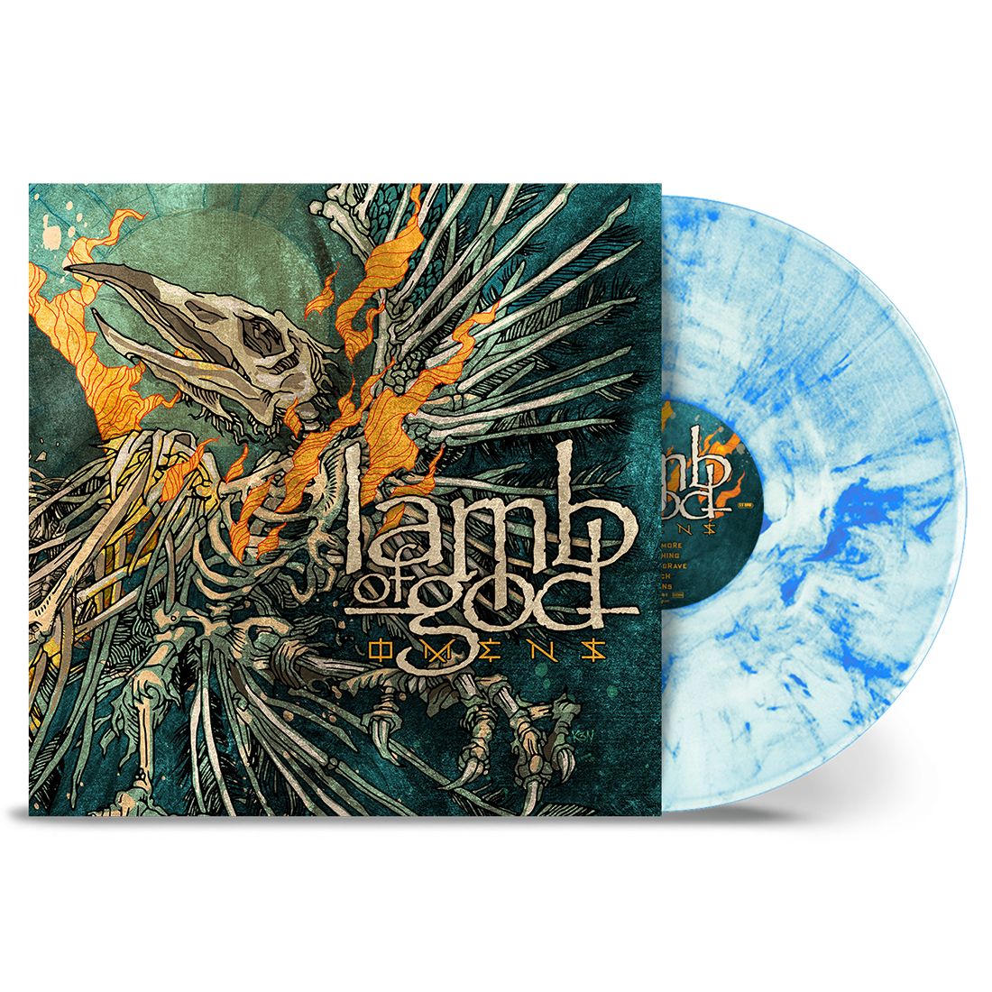 Omens: Limited Edition Marbled White + Sky Blue Vinyl LP [ vinyl ]
