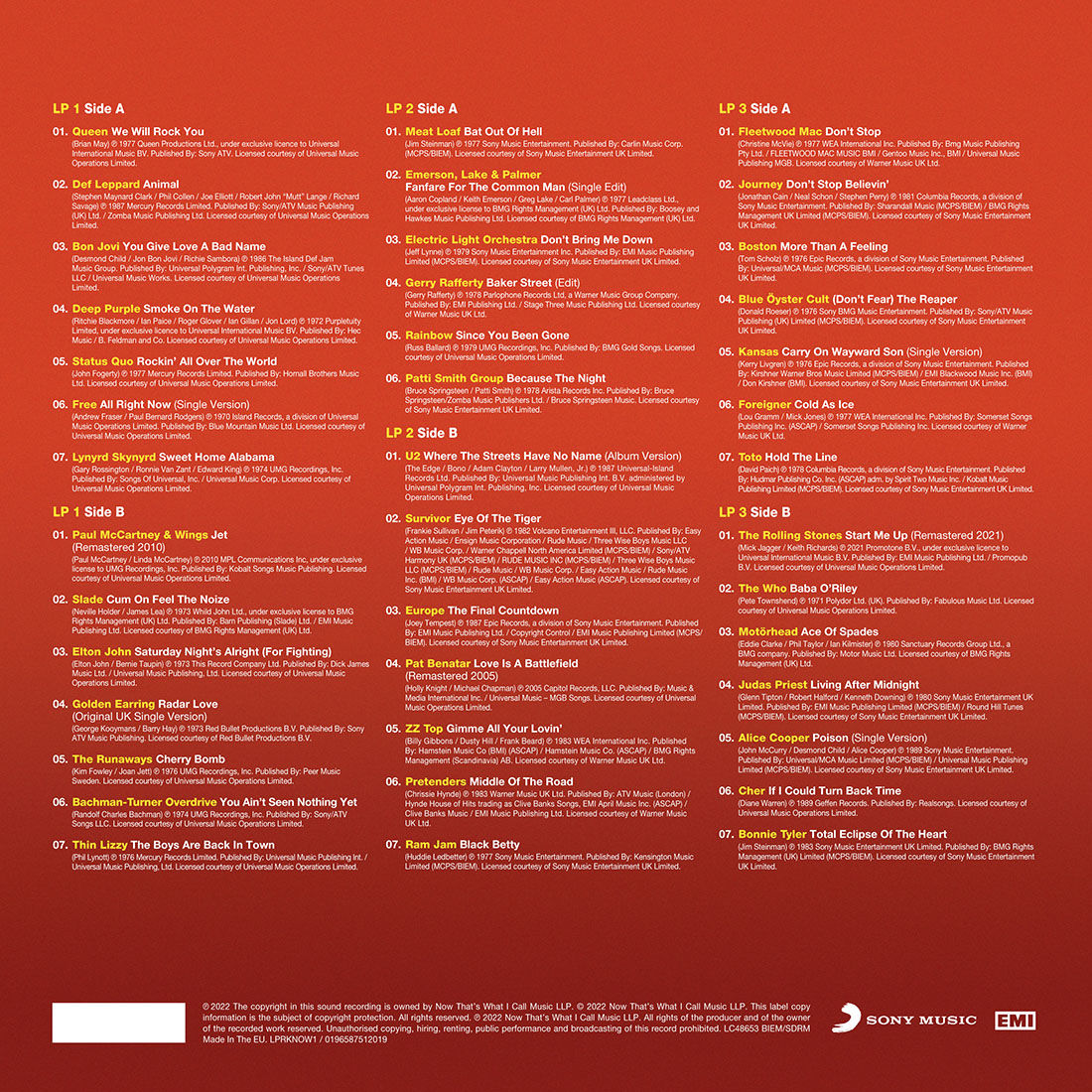 NOW That’s What I Call Rock (3LP) [ vinyl ]