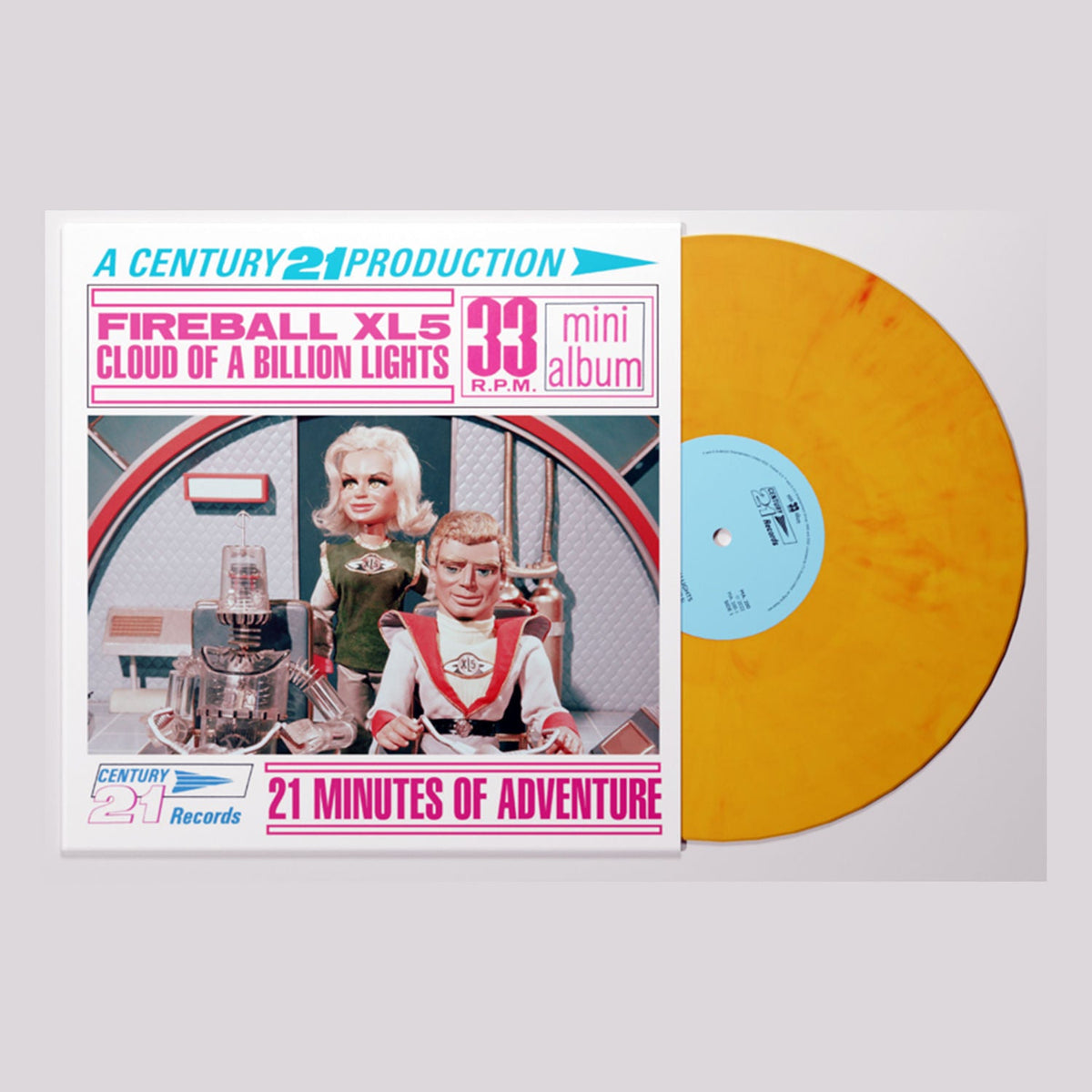 Fireball XL5: Cloud Of A Billion Lights - Limited Edition Fireball Yellow Colour Vinyl 7" EP [ vinyl ]