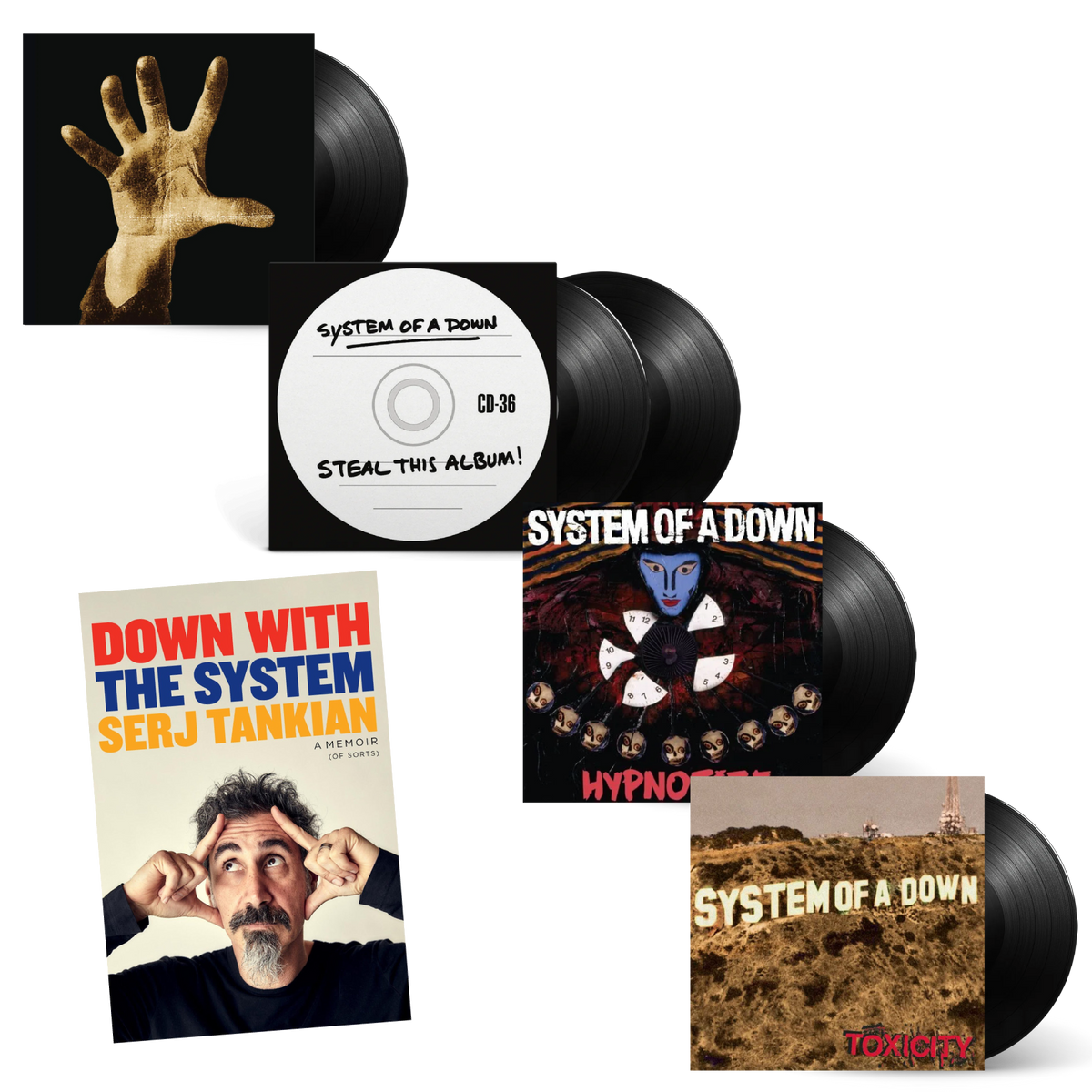 System Of A Down Four Album & Signed Book & Vinyl Bundle [ vinyl ]