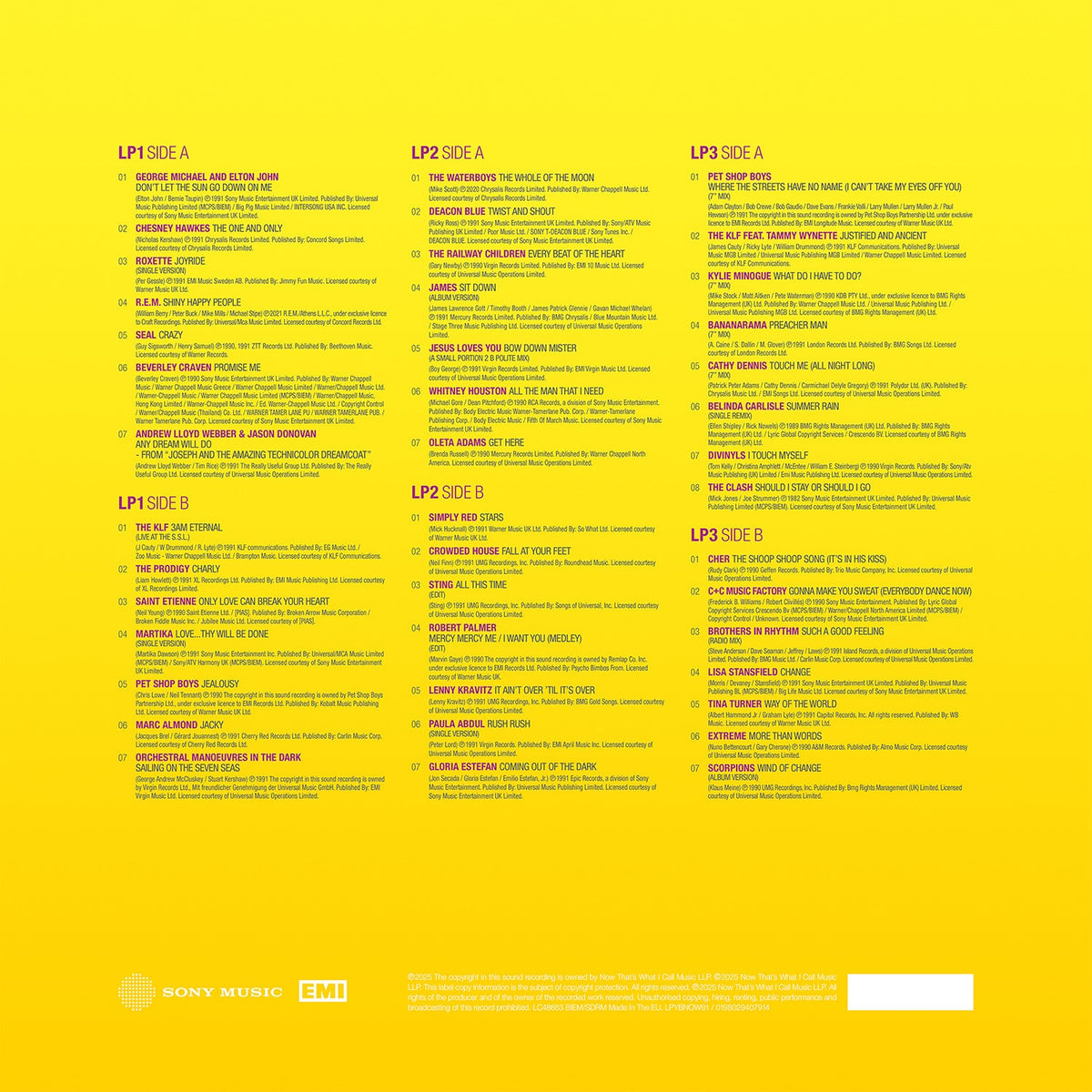 NOW – Yearbook 1991 (3LP) [ vinyl ]