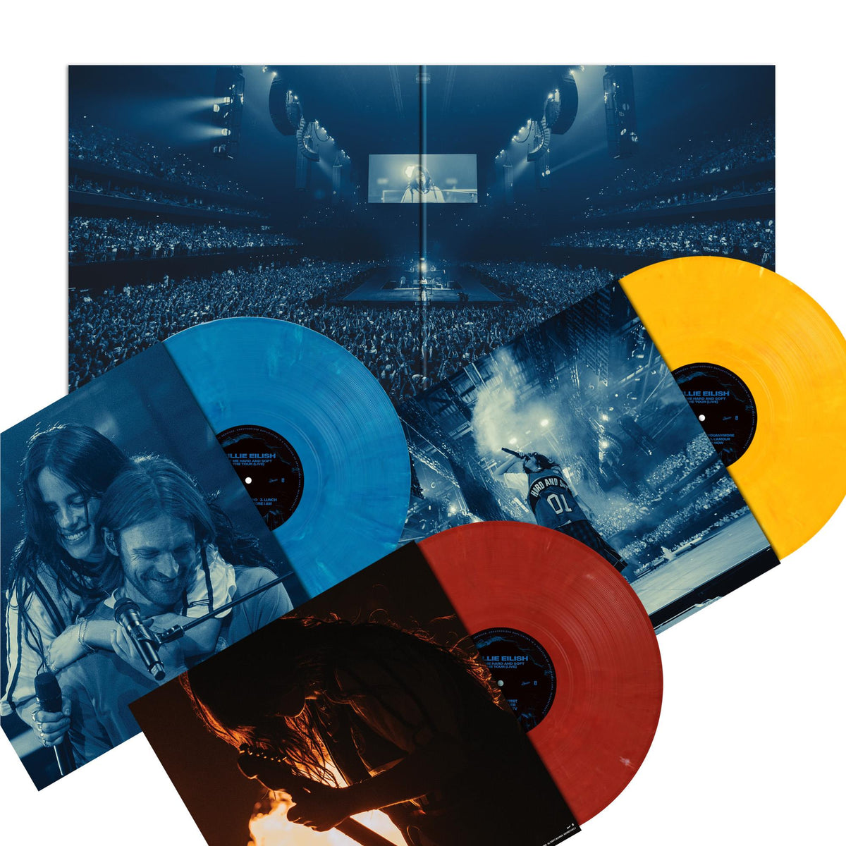 Billie Eilish - Hit Me Hard And Soft: The Tour (Live) - Tri Colour 【Vinyl LP 】