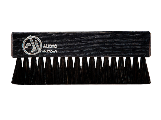 Audio Anatomy - Oak Wood Brush Black w/ Antistatic Goat and Nylon Fibers