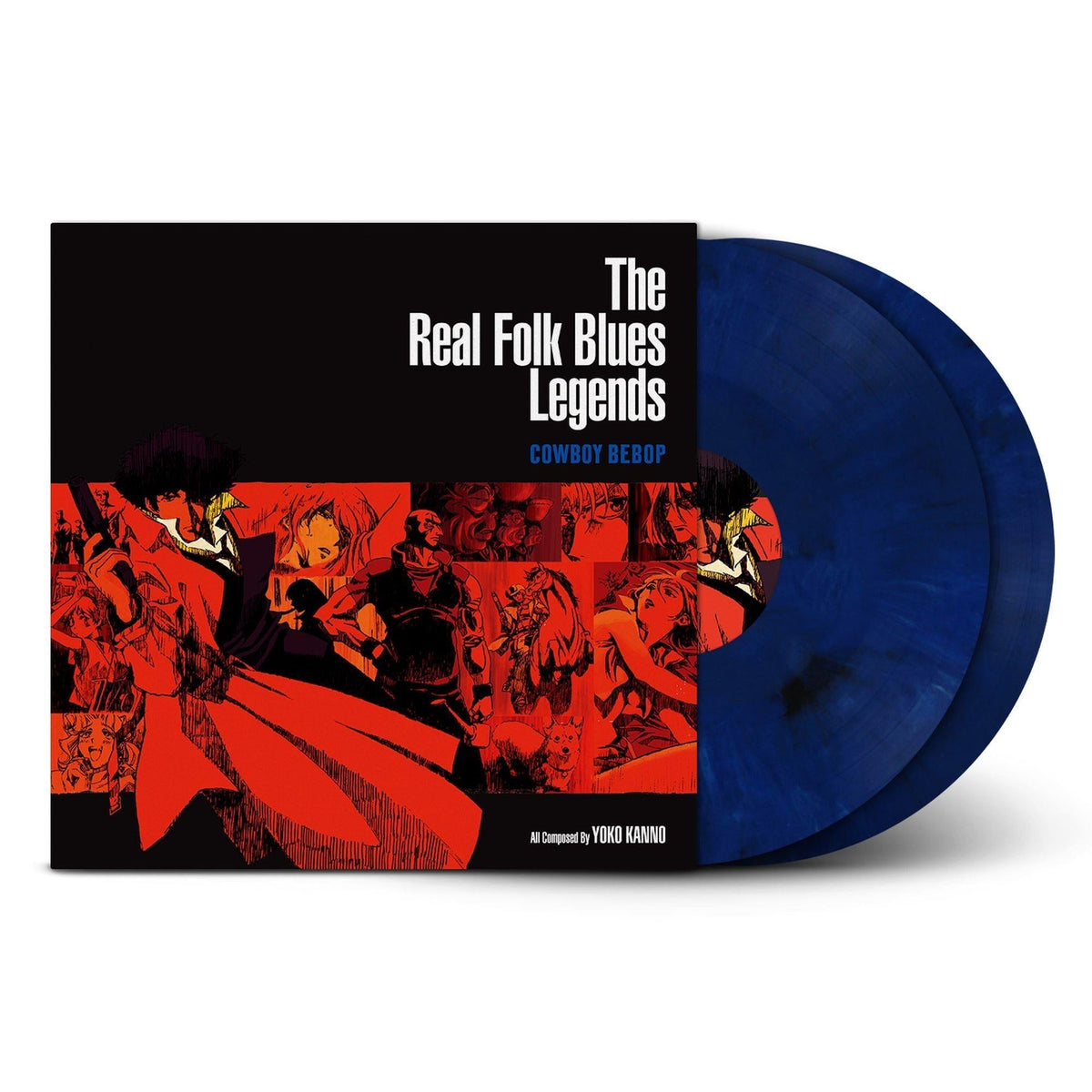 Seatbelts - Cowboy Bebop: The Real Folk Blues Legends - Dark Blue Marble Vinyl LP Record