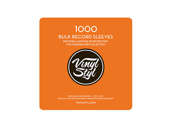 Vinyl Styl - 7-inch Open Top Outer Record Sleeve 1000CT